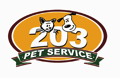 203 Pet Service Logo